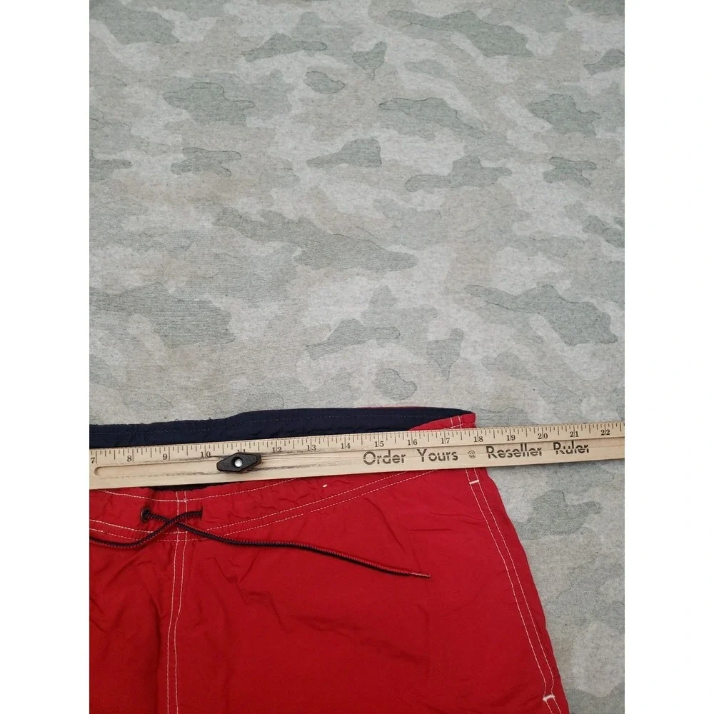 Vintage Tommy Hilfiger Trunks Shorts Mens‎ Medium Red Pocket Y2k